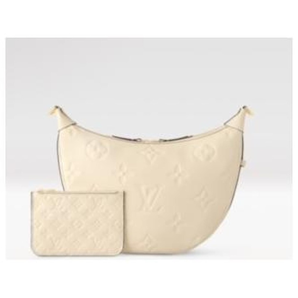 Louis Vuitton Loop Hobo Cream Shoulder Bag Set